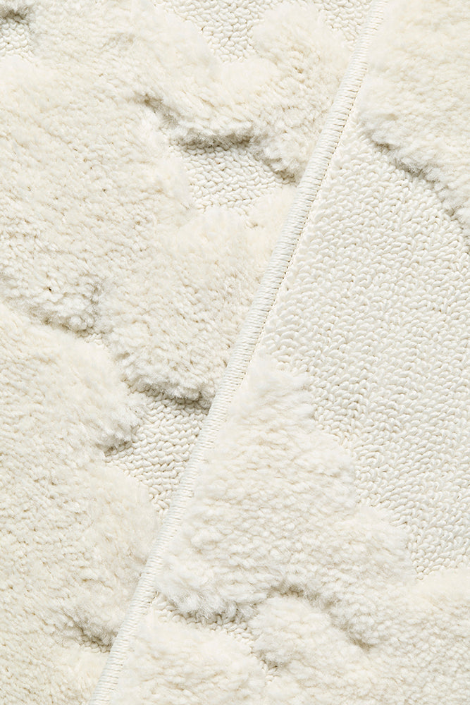 Haven Nyla Sculpted Pattern White Rug