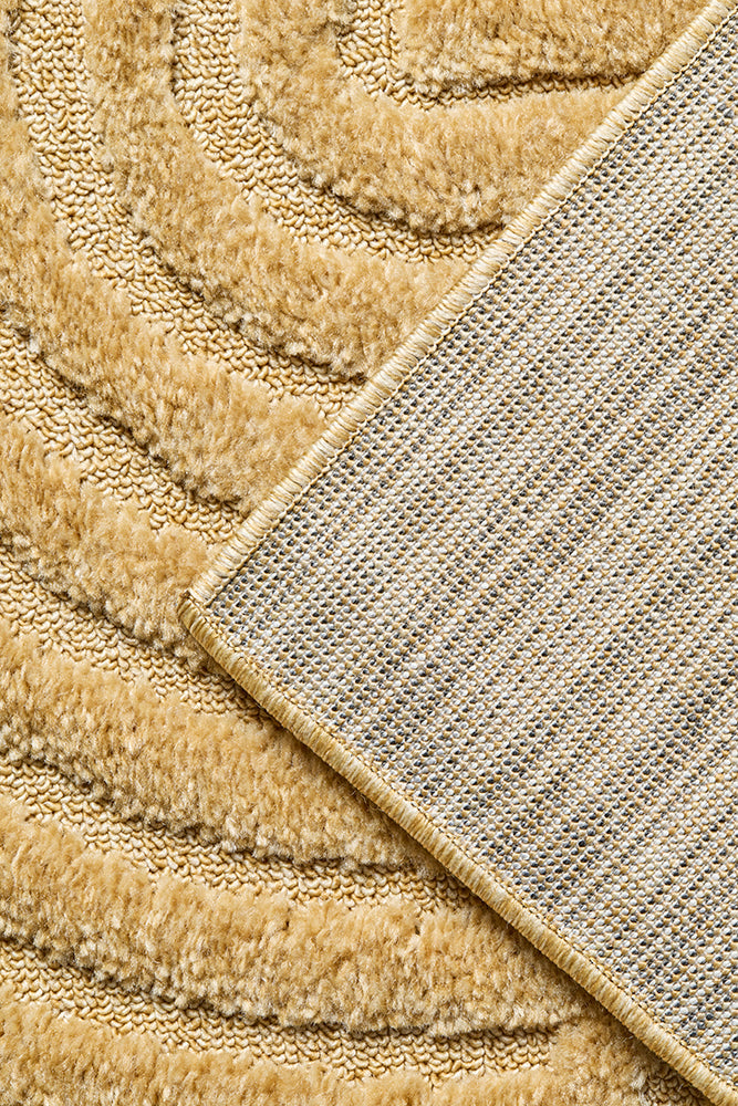 Haven Zina Sculpted Arches Gold Runner Rug
