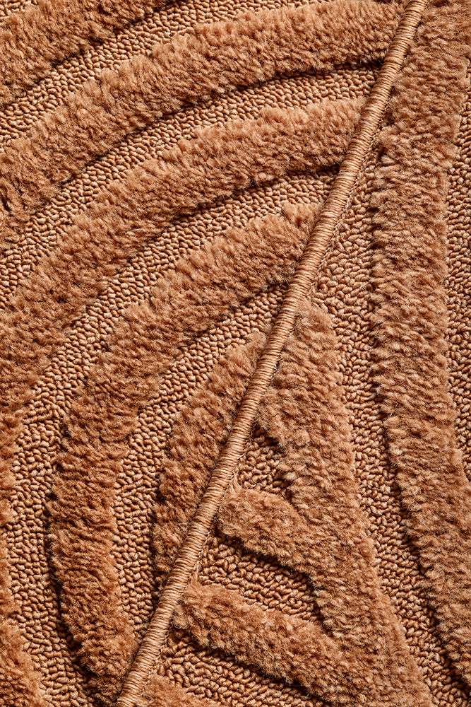 Haven Zina Sculpted Arches Rust Runner Rug