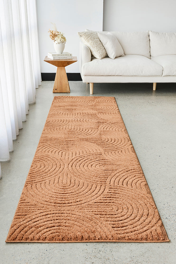 Haven Zina Sculpted Arches Rust Rug