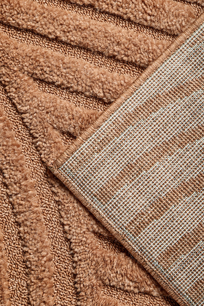 Haven Zina Sculpted Arches Rust Rug