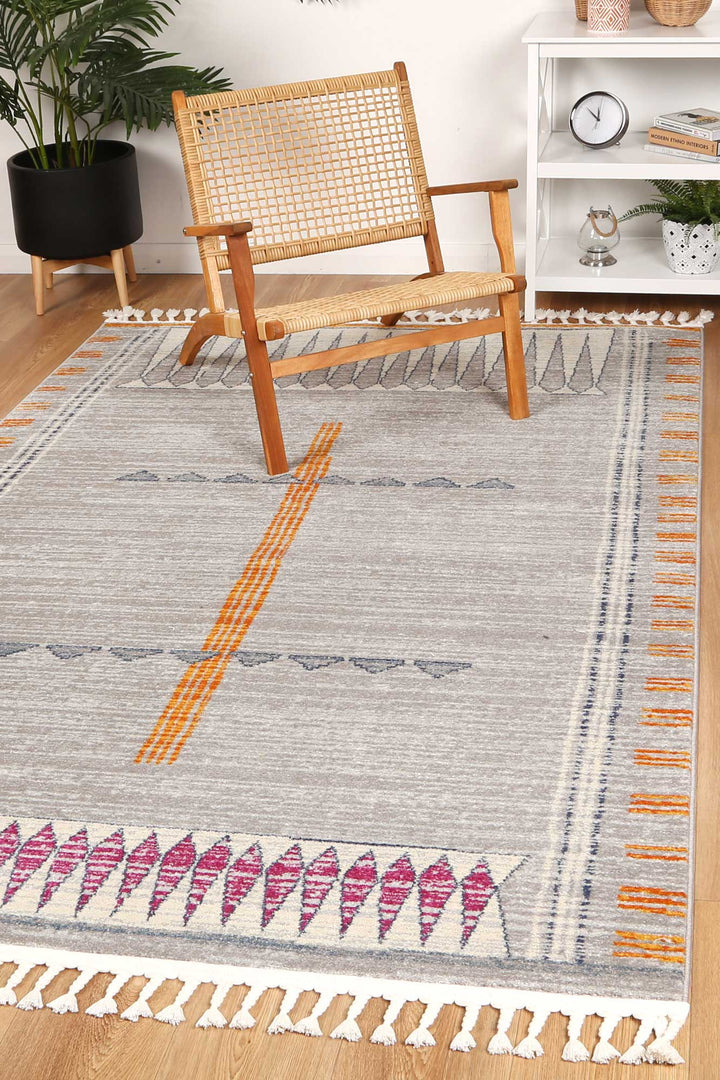 Inca Tribal Grey Hallway Runner