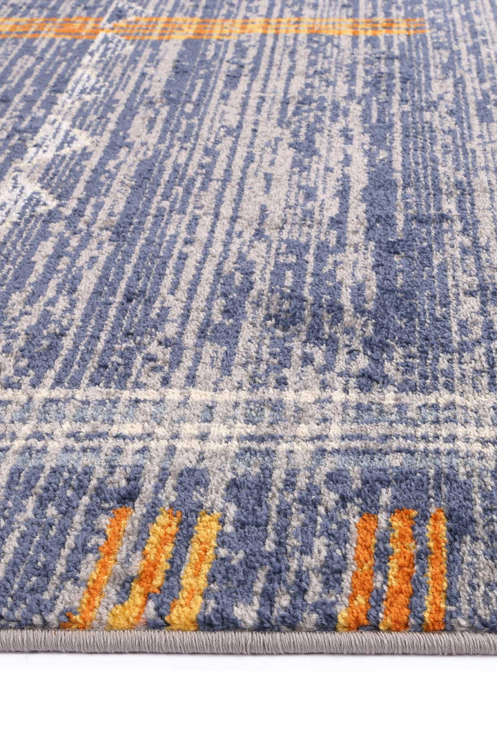 Inca Tribal Blue Hallway Runner