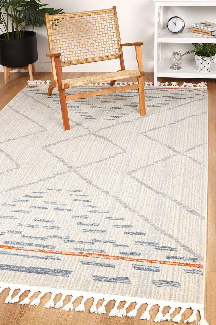 Inca Tribal Light Grey Rug