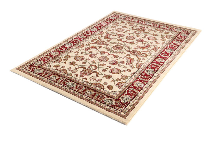 Julian Ornate Cream Traditional Bordered Ikat Rug