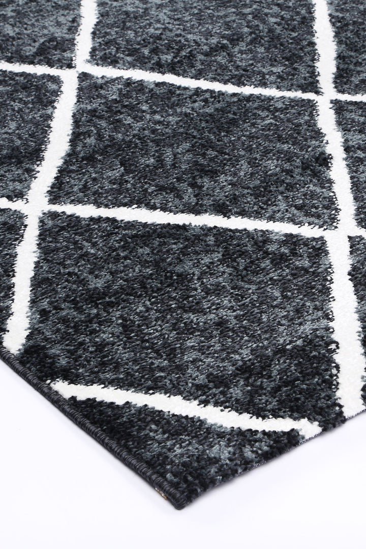 Kimberley Diamond Charcoal Rug