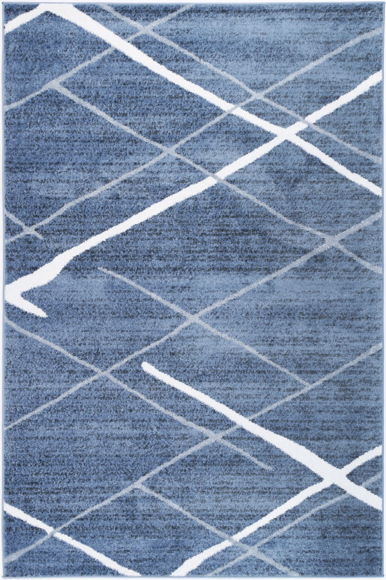 Kimberley Abstract Stripe Blue Rug