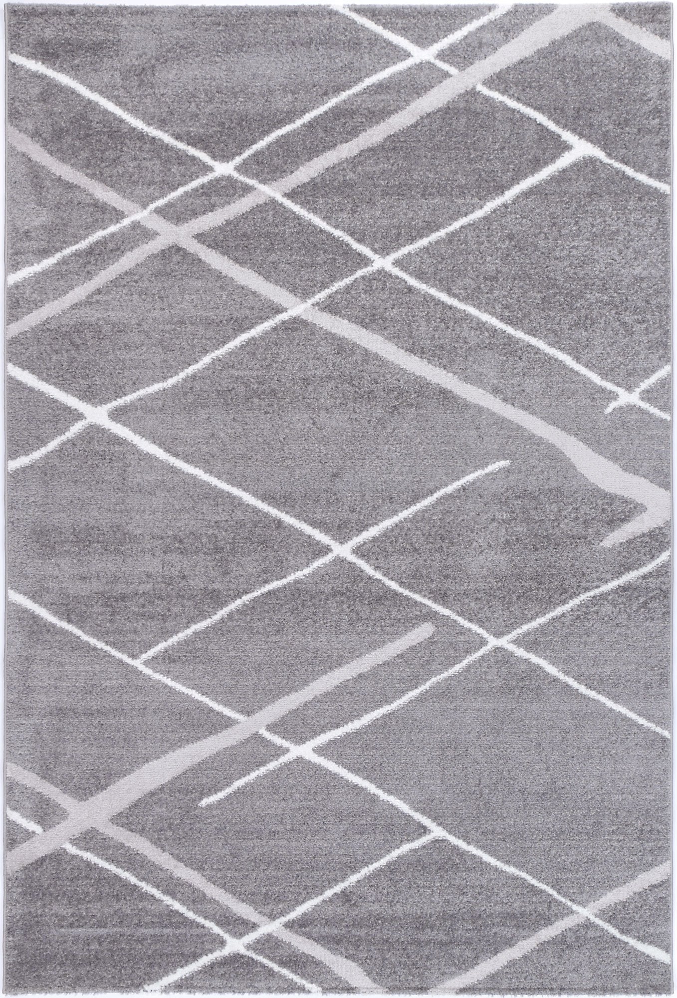 Kimberley Abstract Stripe Grey Rug