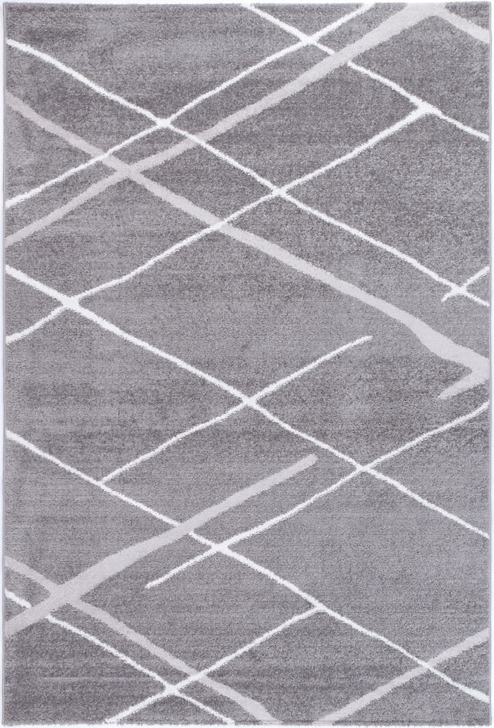 Kimberley Abstract Stripe Grey Rug