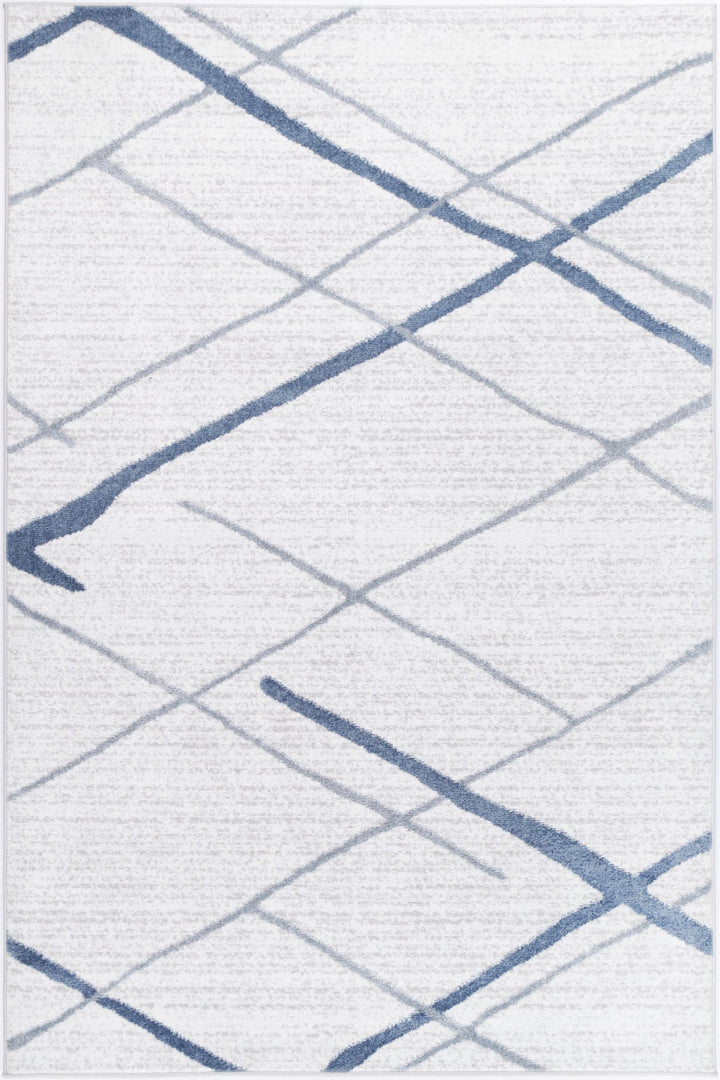 Kimberley Abstract Stripe Light Blue Rug