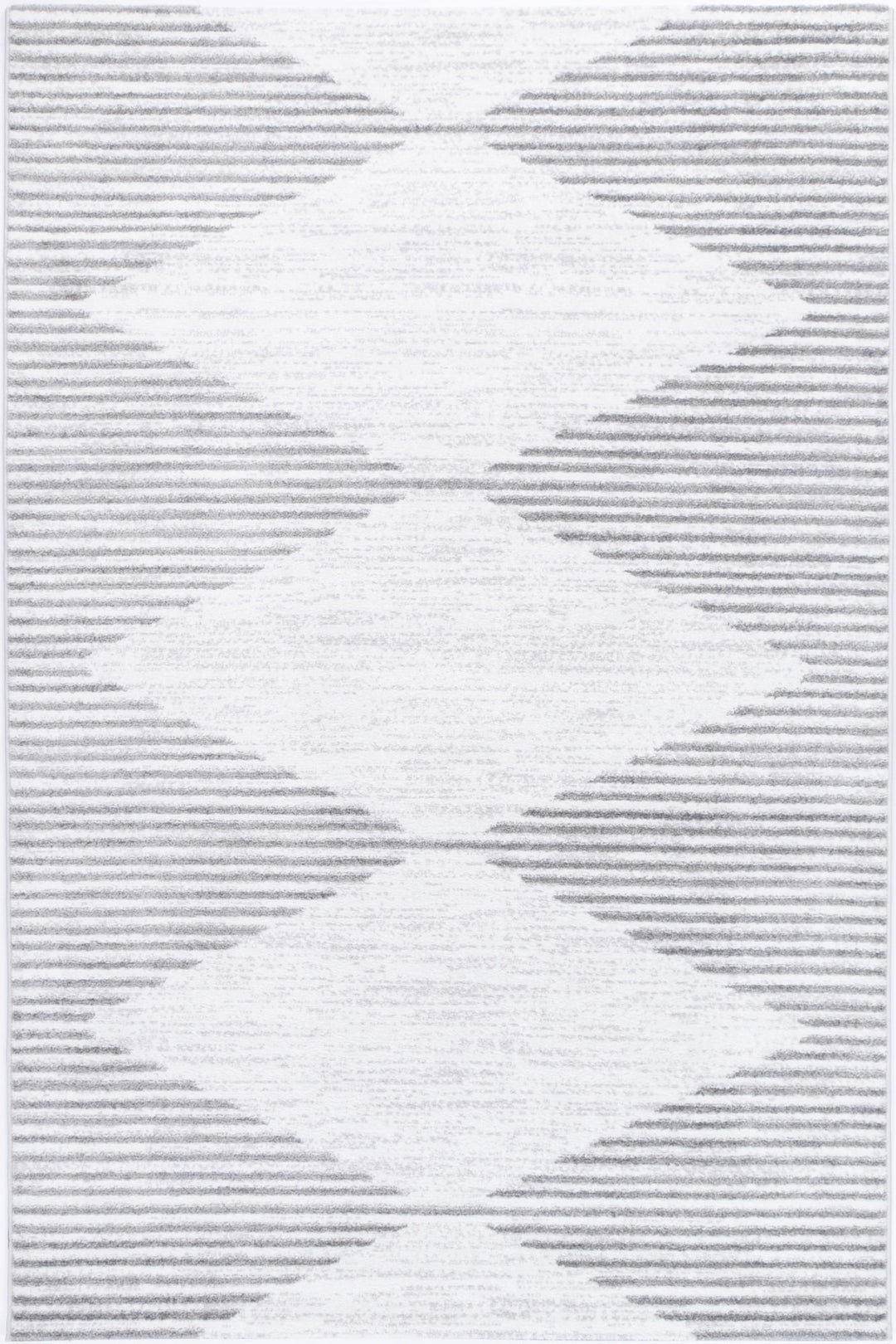 Kimberley Abstract Diamond Silver Rug