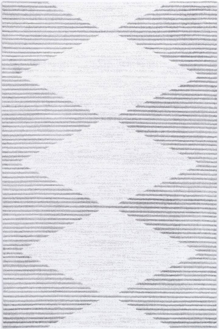 Kimberley Abstract Diamond Silver Rug