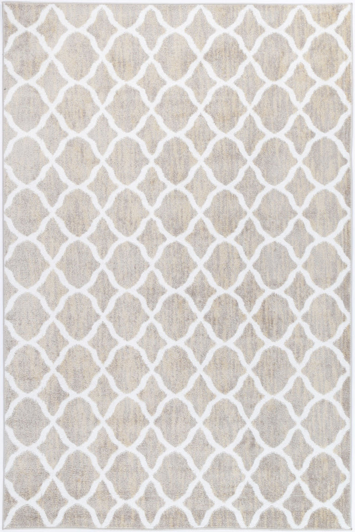 Kimberley Lattice Latte Rug