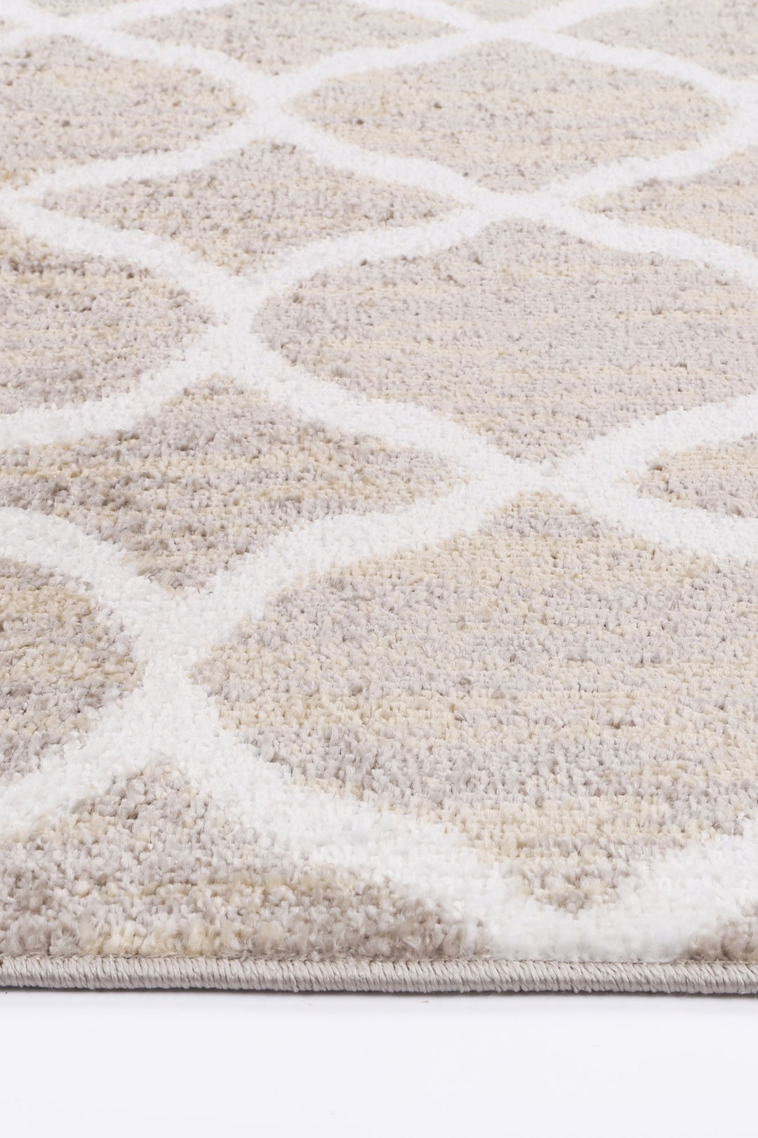 Kimberley Lattice Latte Rug