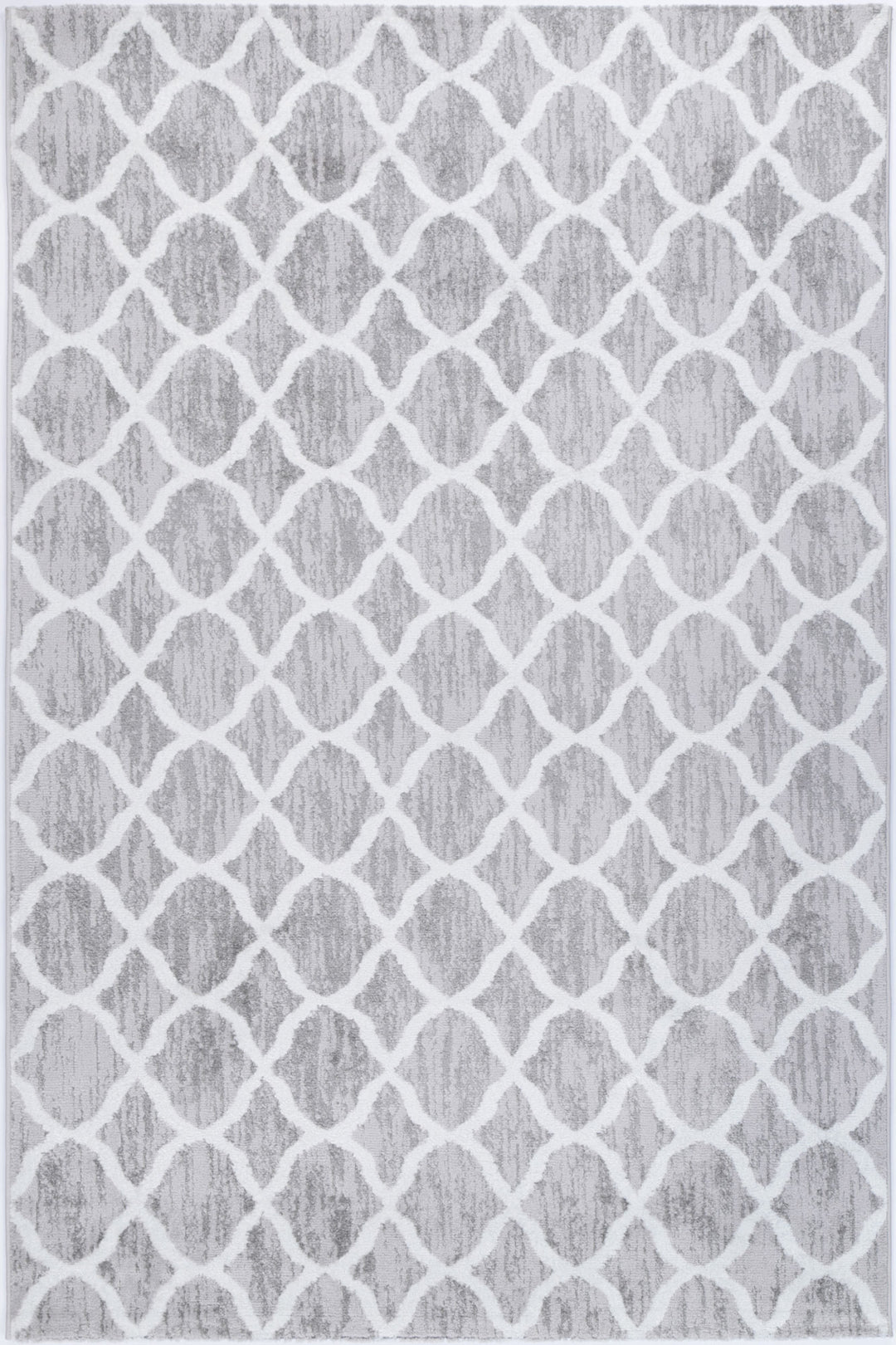 Kimberley Lattice Silver Rug