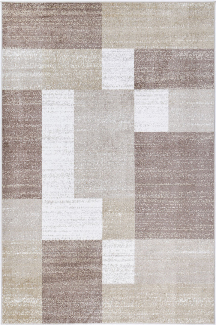 Kimberley Abstract Geometric Beige Rug