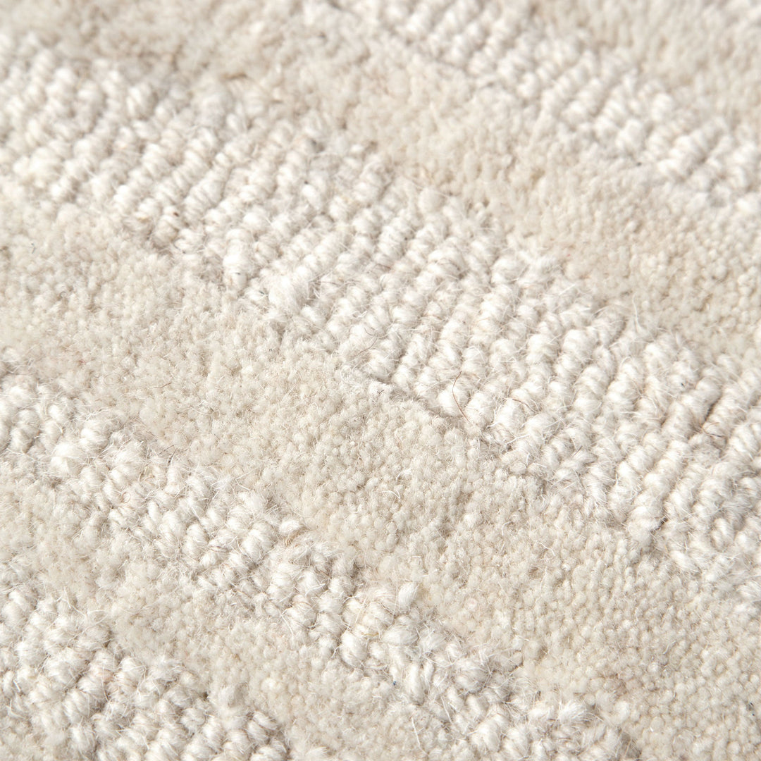 Les Nomades Sandstorm Cream Wool Rug