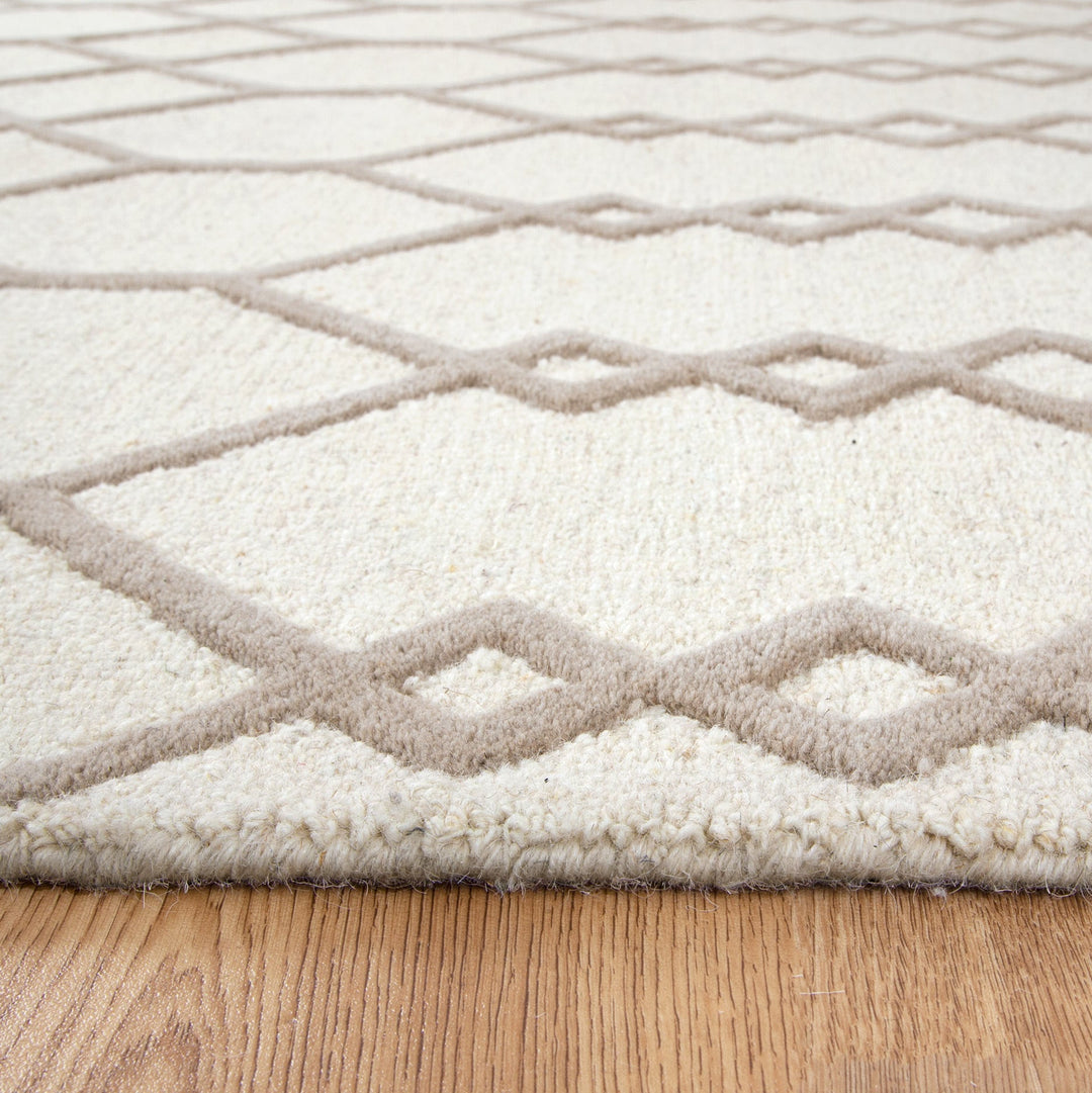 Les Nomades Senso Beige Wool Rug