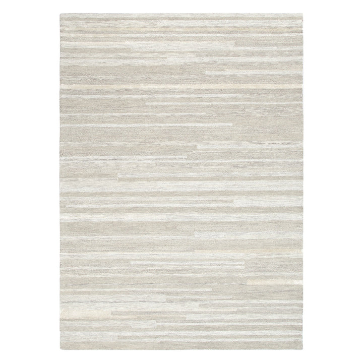 Les Nomades Linear Beige Wool Rug