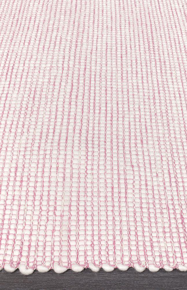 Loft Stunning Wool Pink Rug