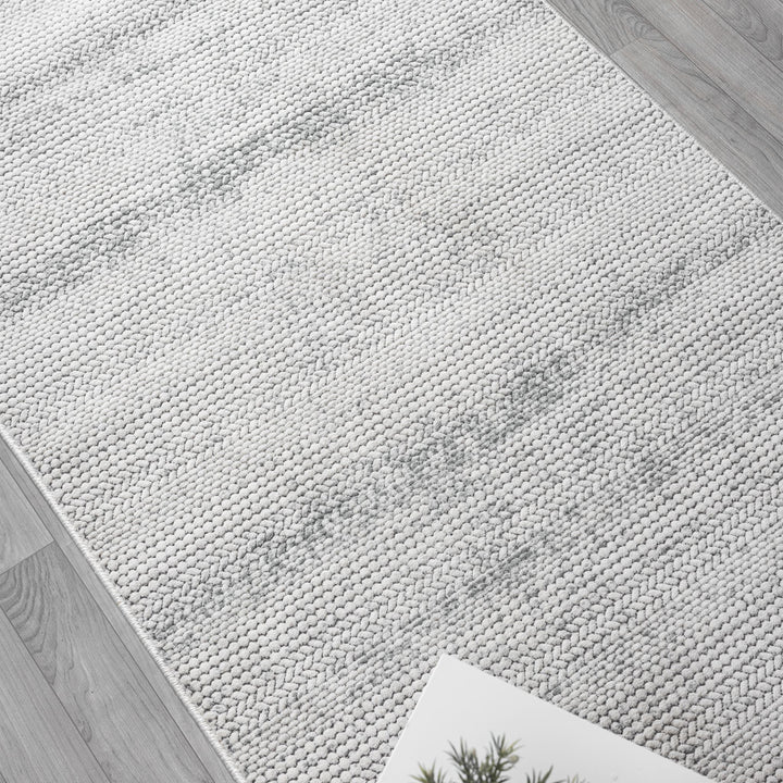 Timeless Texture Striated Cloud Runner Rug
