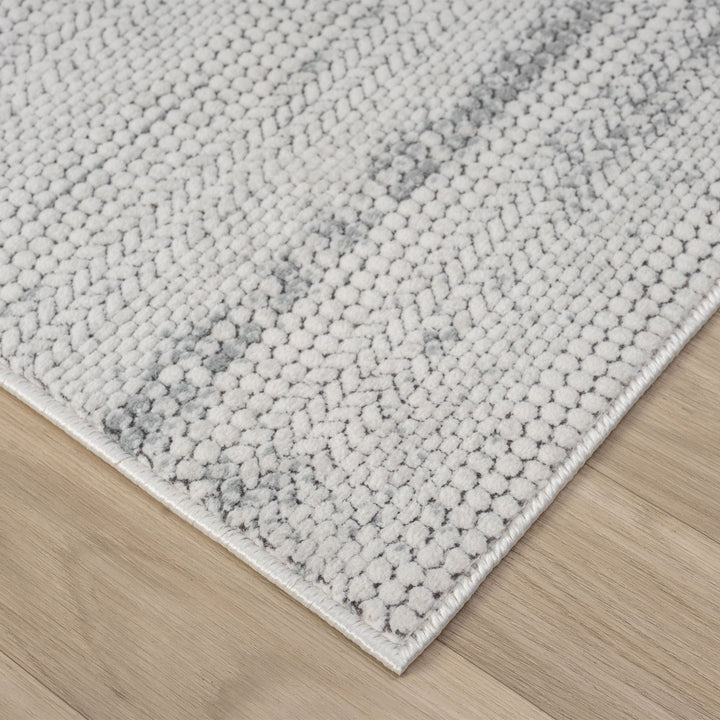 Timeless Texture Striated Cloud Runner Rug