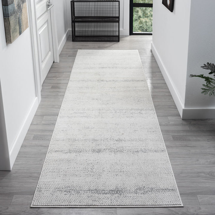 Timeless Texture Striated Cloud Runner Rug