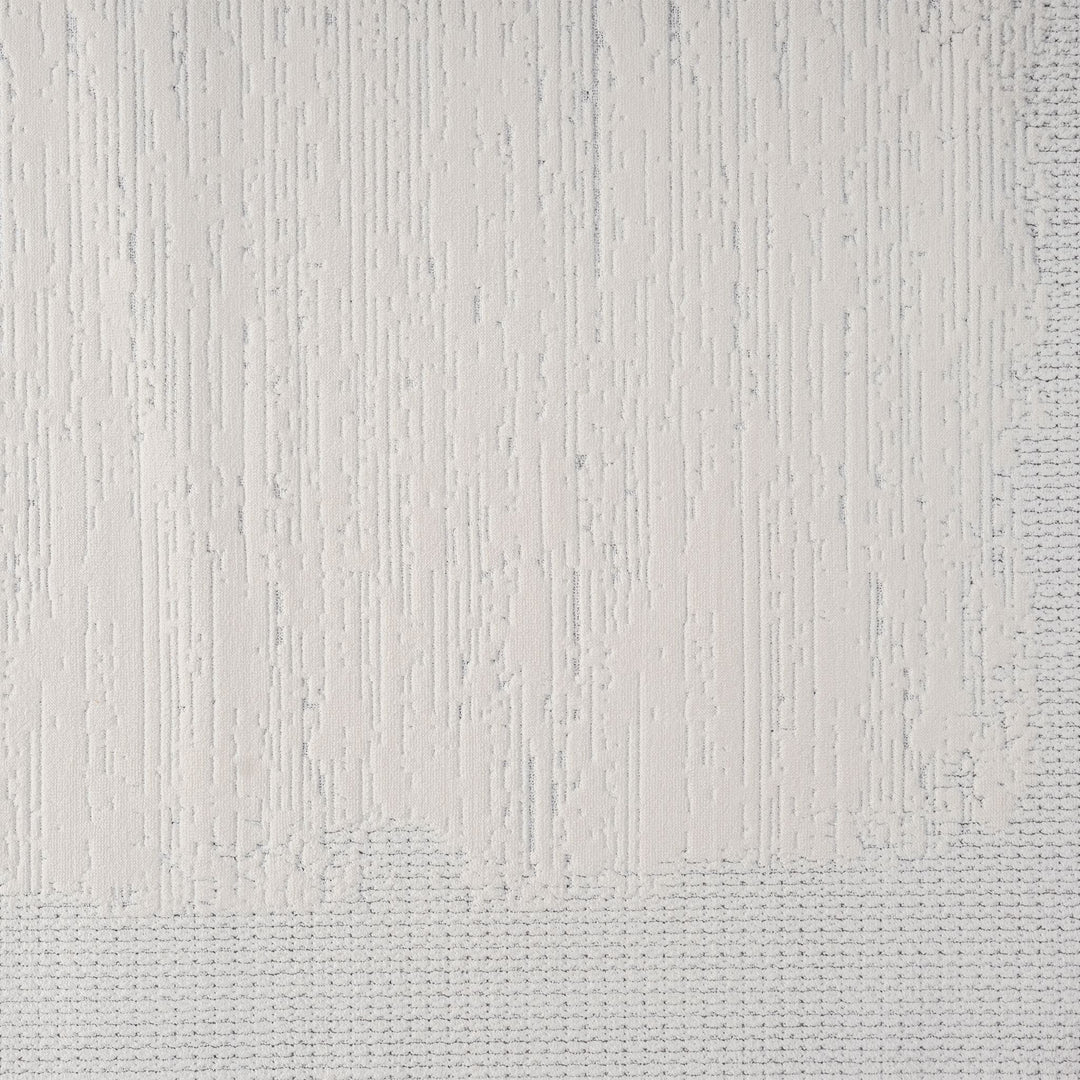 Timeless Texture Tonal Border Ivory Rug
