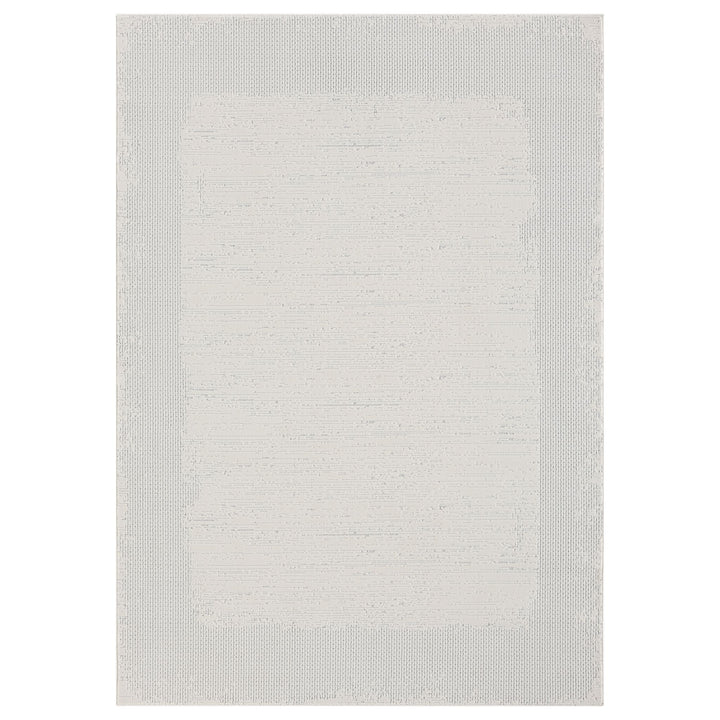 Timeless Texture Tonal Border Ivory Rug