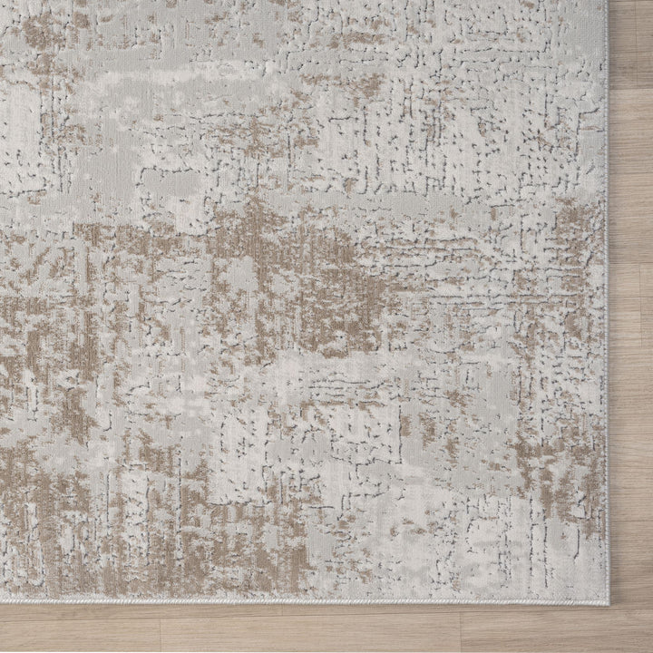 Timeless Texture Abstract Slate Runner Rug