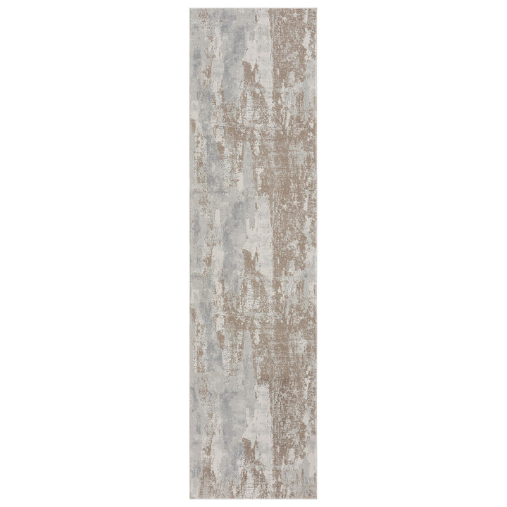 Timeless Texture Abstract Slate Runner Rug