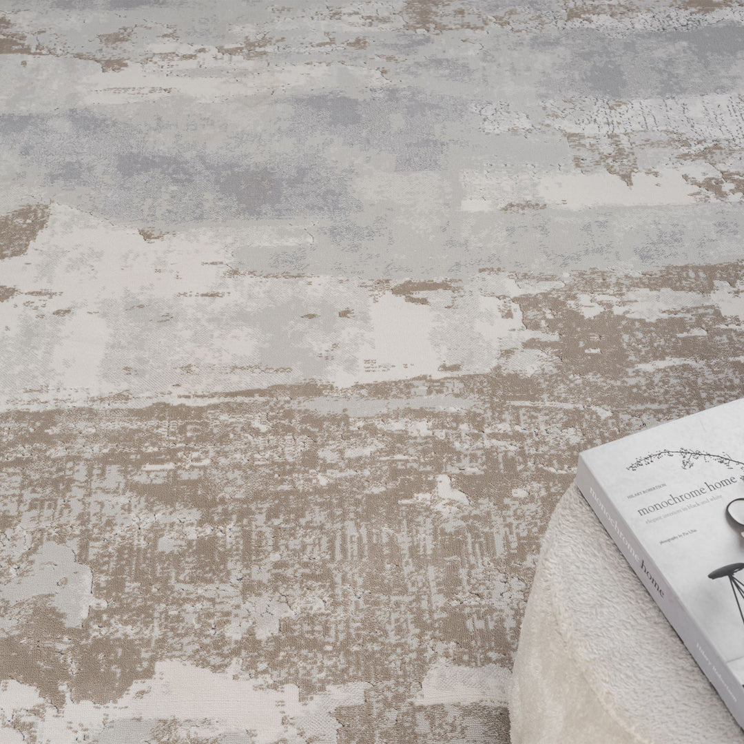 Timeless Texture Abstract Slate Rug