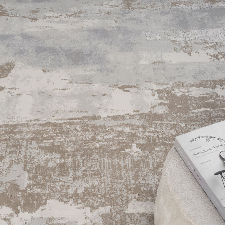 Timeless Texture Abstract Slate Rug