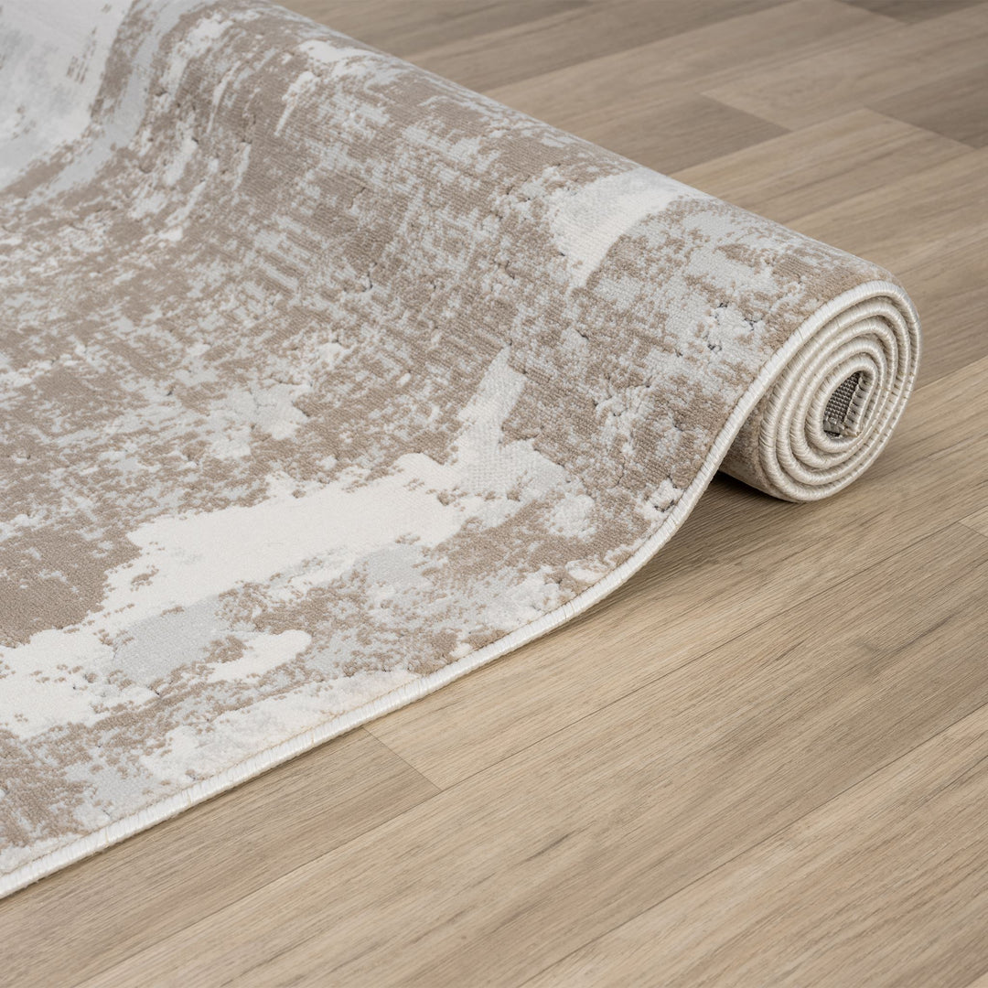 Timeless Texture Abstract Slate Rug