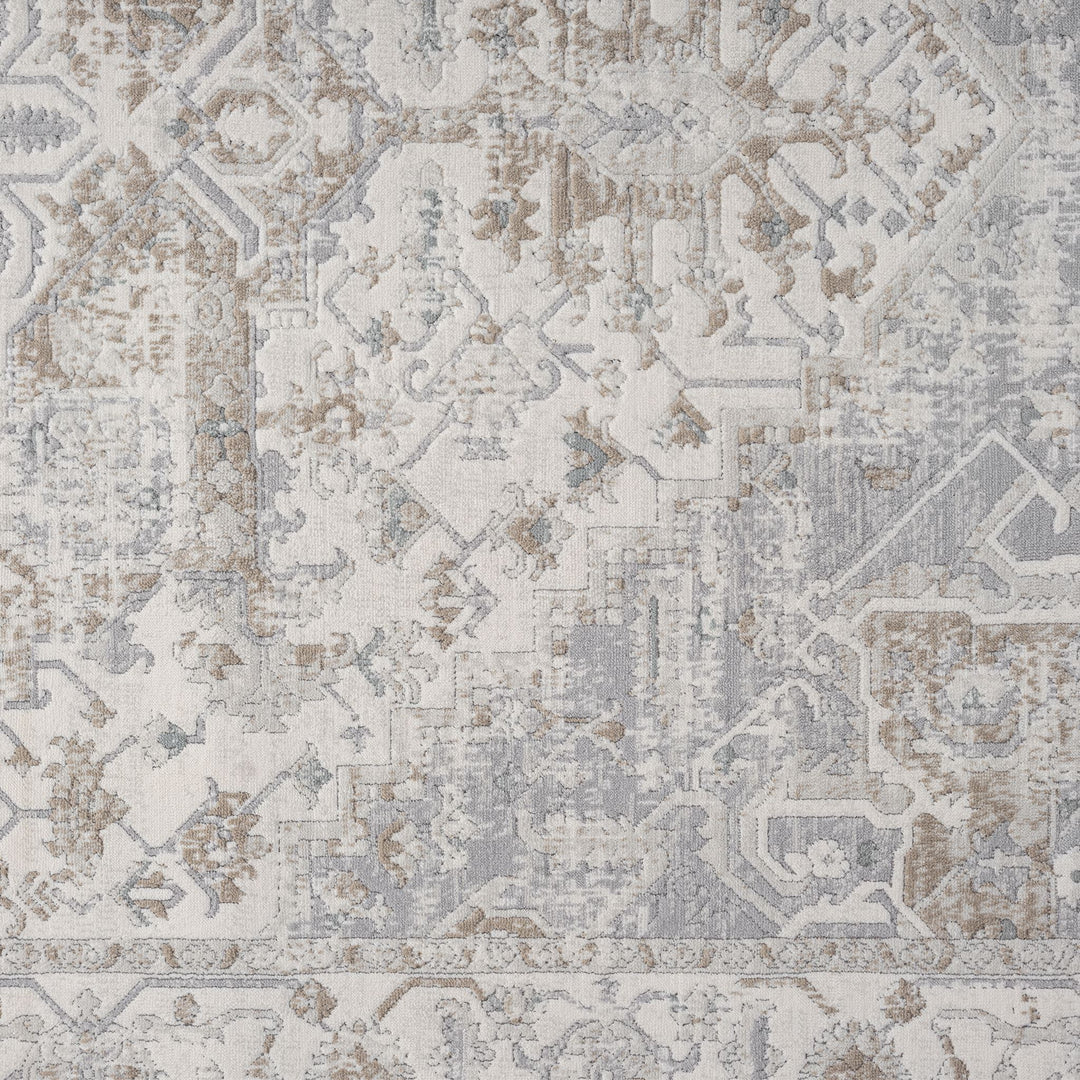 Timeless Texture Vintage Medallion Frost Rug