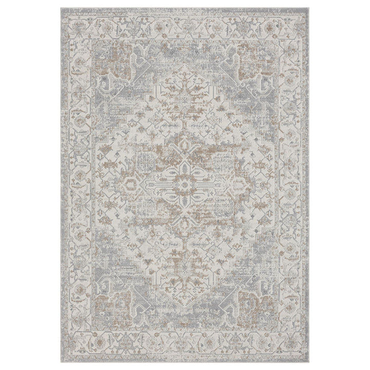 Timeless Texture Vintage Medallion Frost Rug