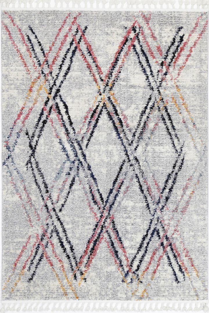 Mansour Grey Muti Line Rug