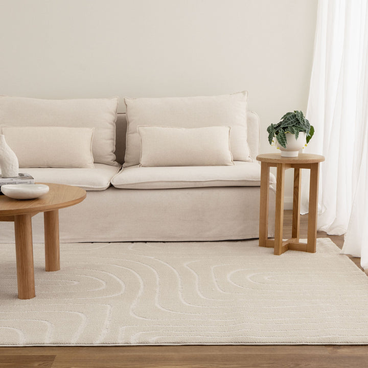Mila Arch Lines Cream Rug