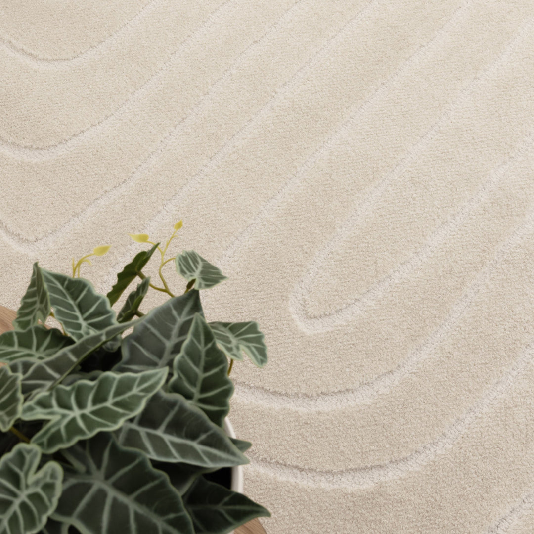 Mila Arch Lines Cream Rug