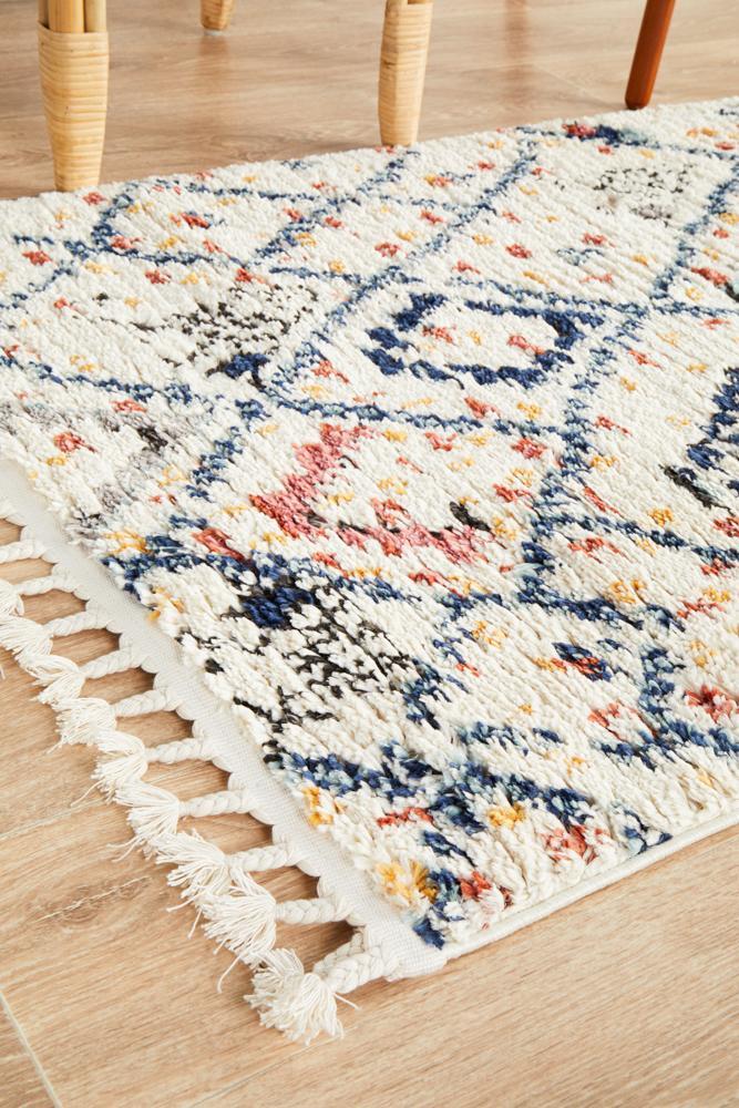 Marrakesh 111 White Runner Rug