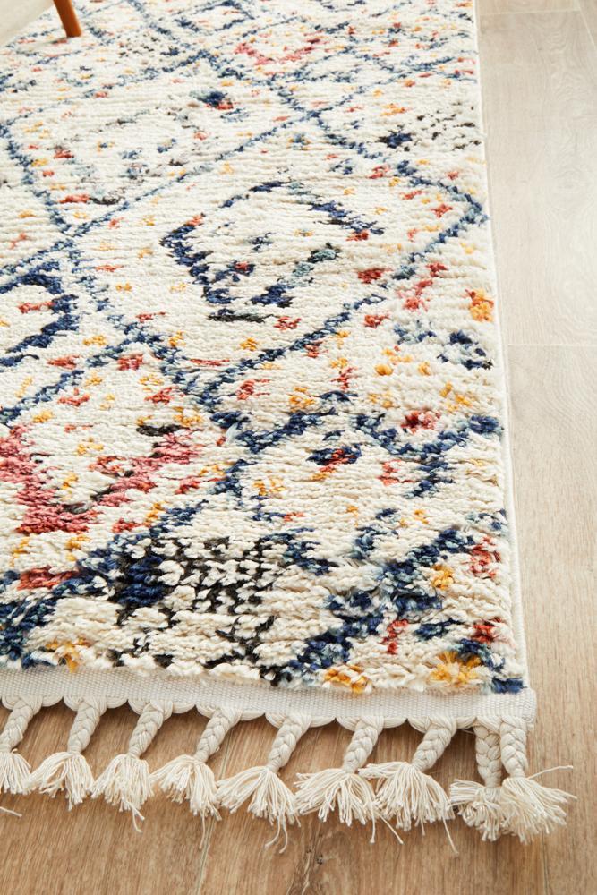 Marrakesh 111 White Runner Rug