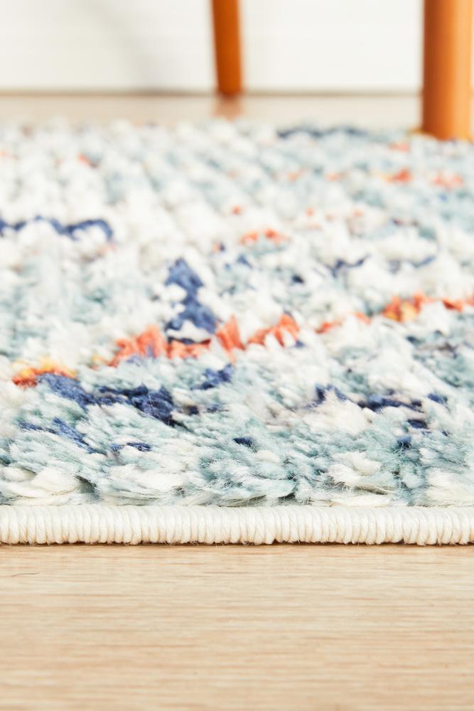 Marrakesh 444 Blue Runner Rug