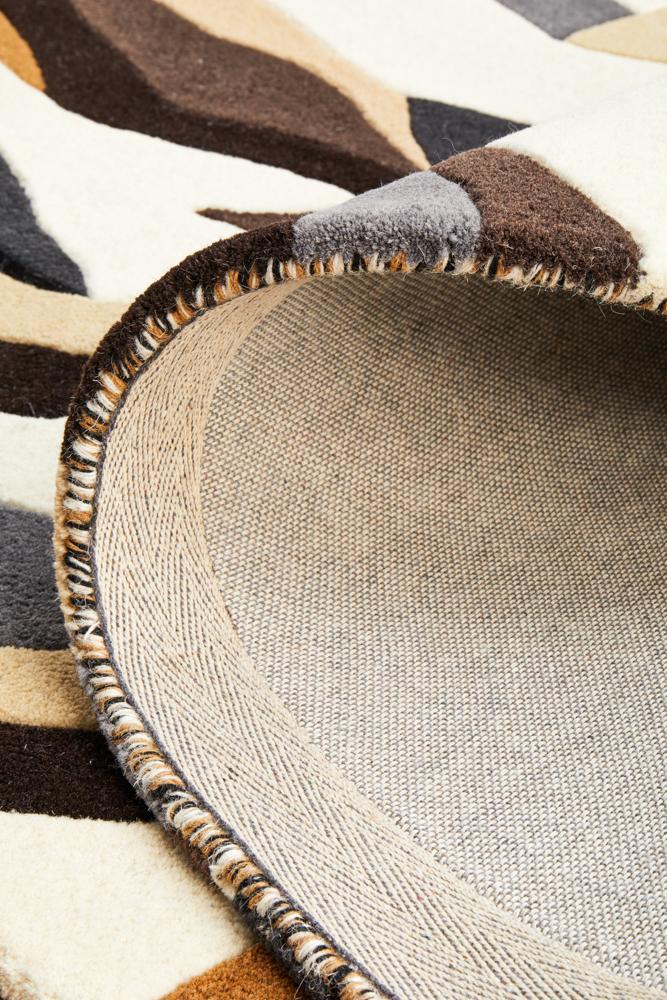 Matrix Pure Wool 903 Fossil Round Rug