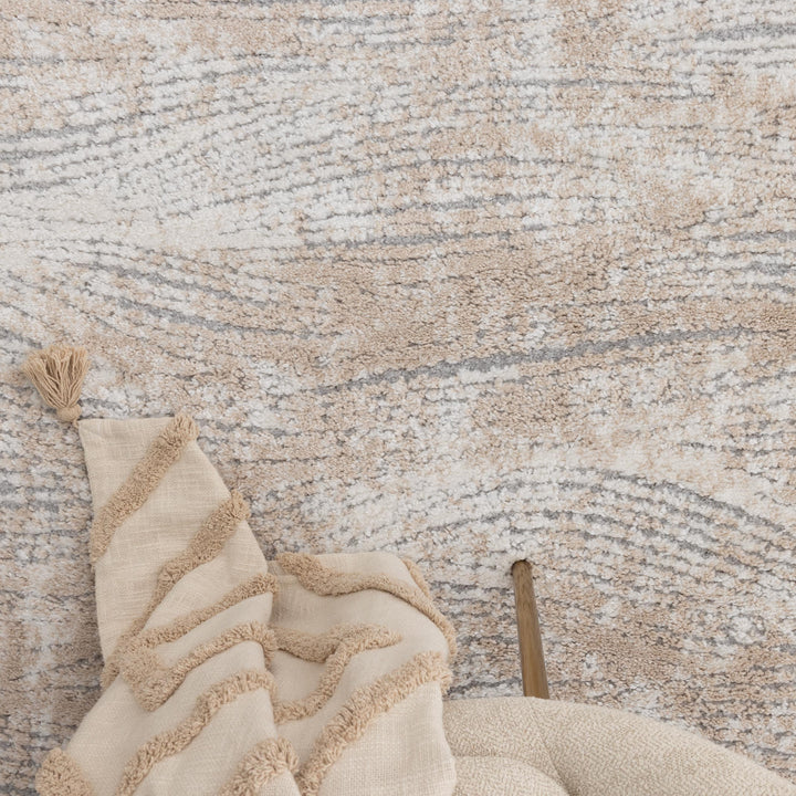 Nola Carved Beige Rug