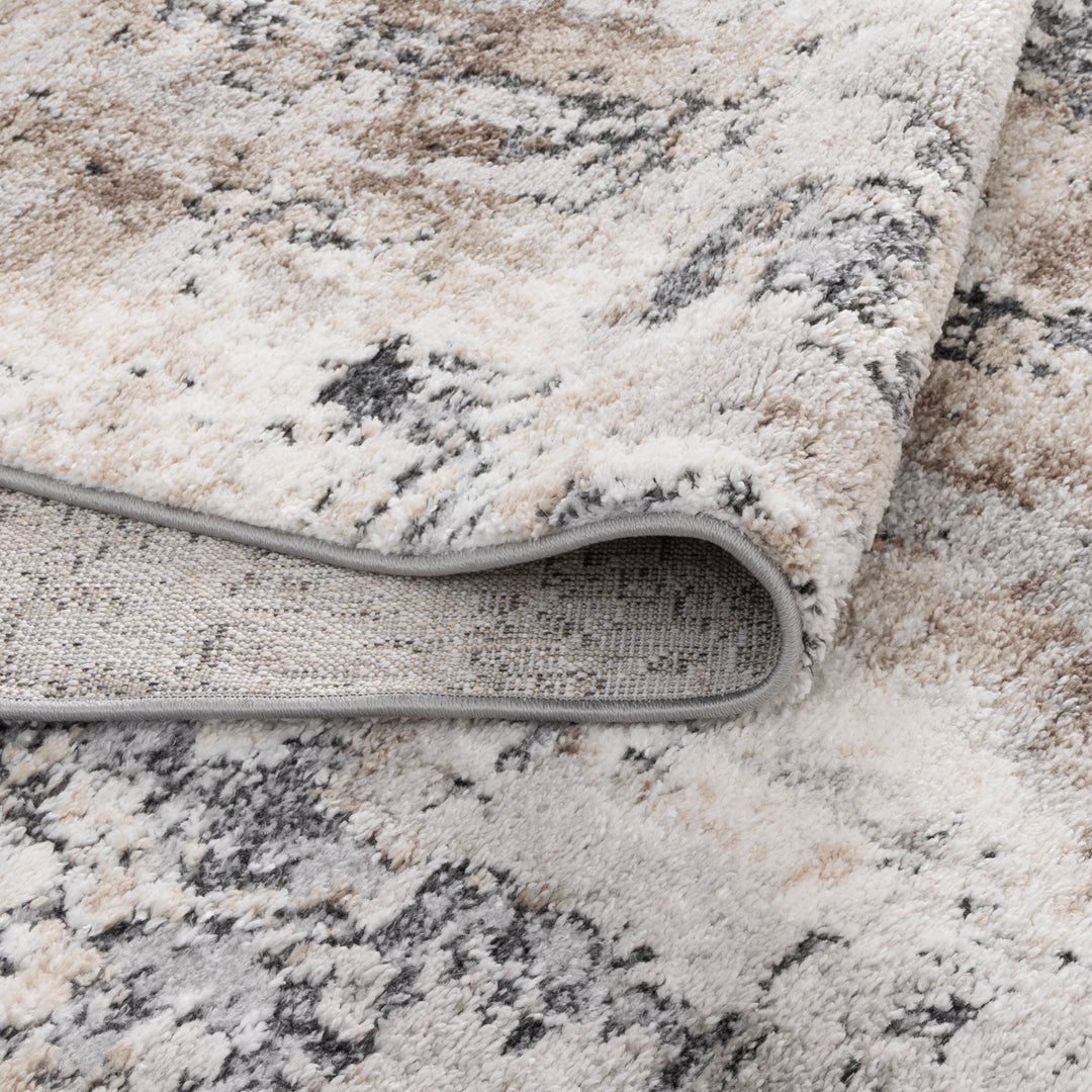 Nola Abstract Grey Beige Rug