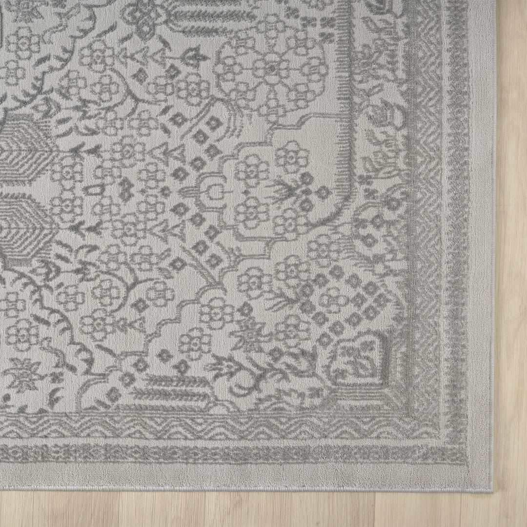 Meraki Geometric Granite Runner Rug