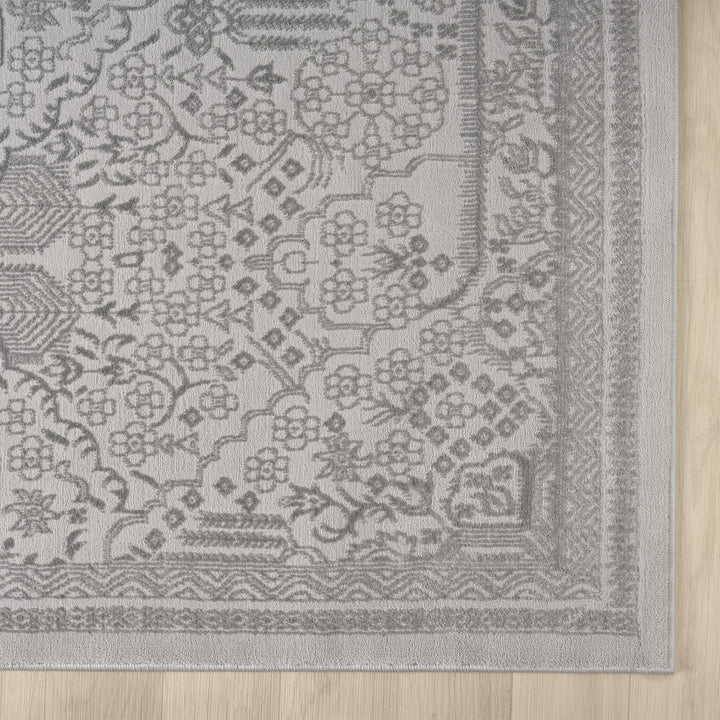 Meraki Geometric Granite Runner Rug