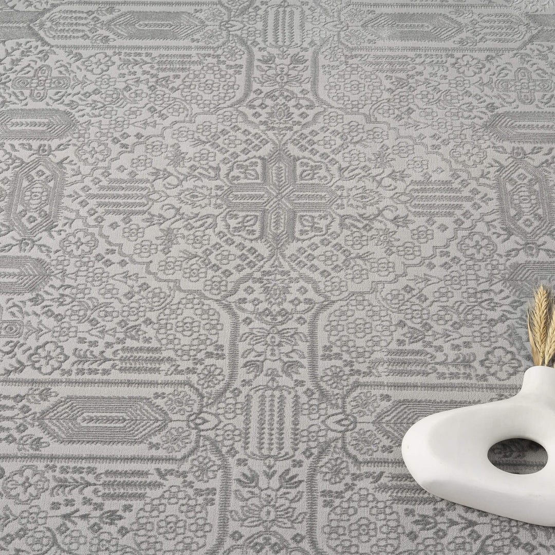 Meraki Geometric Granite Rug