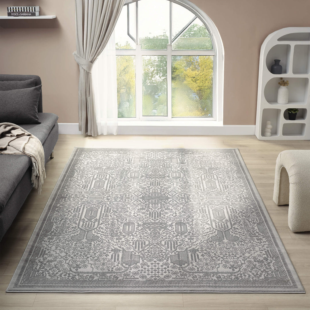 Meraki Geometric Granite Rug