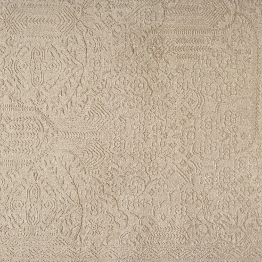 Meraki Geometric Natural Runner Rug